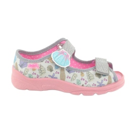 Scarpe per bambini Befado 969X154 rosa grigio multicolore 1