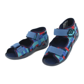 Scarpe per bambini Befado 250P094 rosso blu navy blu multicolore 3