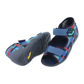 Scarpe per bambini Befado 250P094 rosso blu navy blu multicolore 4