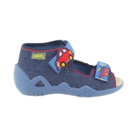 Scarpe da bambino Befado gialle 350P005 blu navy 1