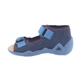 Scarpe da bambino Befado gialle 350P005 blu navy 2