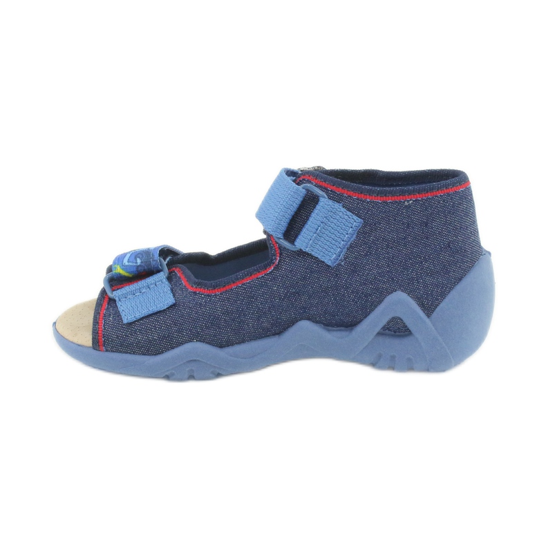 Scarpe da bambino Befado gialle 350P005 blu navy 2