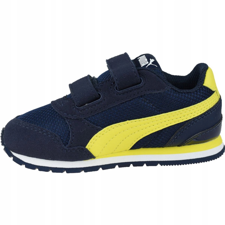 Puma St Runner V 2 Bambini Jr 367137-09 blu navy giallo 1