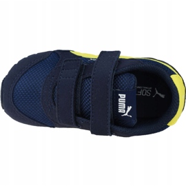 Puma St Runner V 2 Bambini Jr 367137-09 blu navy giallo 2
