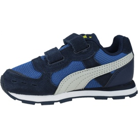 Puma Vista V Bambini Jr 369541-09 bianco blu navy blu 1