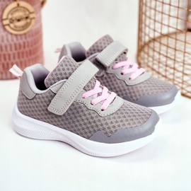 EVE Scarpe Sportive Bambino Con Velcro Grigio Mirabell 1