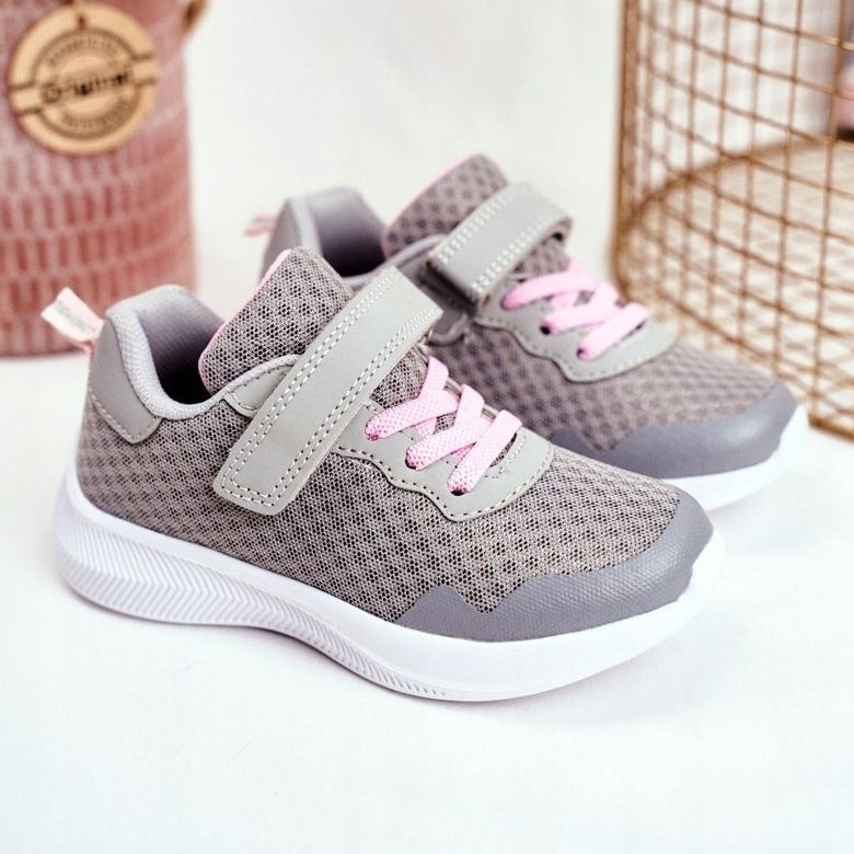 EVE Scarpe Sportive Bambino Con Velcro Grigio Mirabell 1