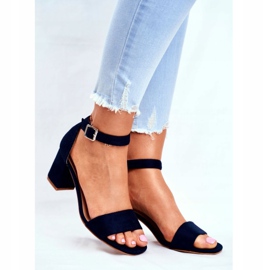 Vinceza Sandali da donna in pelle scamosciata Blu navy Sempre di più! 1
