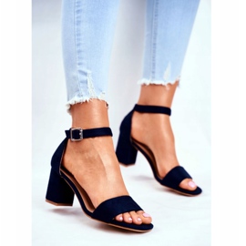 Vinceza Sandali da donna in pelle scamosciata Blu navy Sempre di più! 2