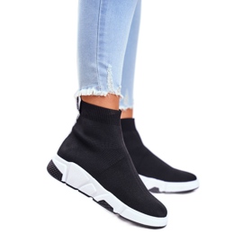 Scarpe Sportive da Donna Calza Alta Nero Time To Rock 2