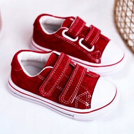 Apawwa Sneakers Bambino Rosso Stavia Velcro 2