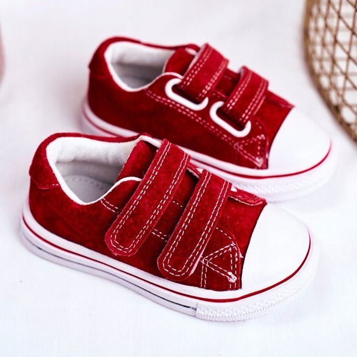 Apawwa Sneakers Bambino Rosso Stavia Velcro 2