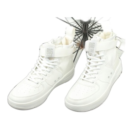 Big Star Wysokie Eco-Slopan Sneaker bianca 2