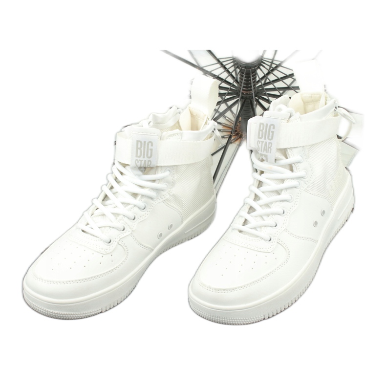 Big Star Wysokie Eco-Slopan Sneaker bianca 2