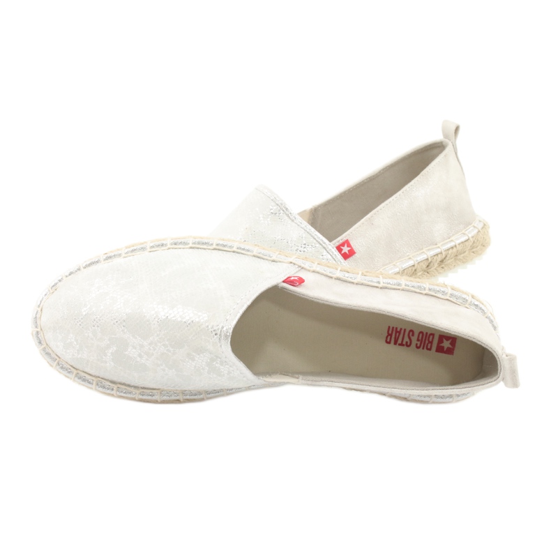 Big Star Espadrillas grandi stelle 274A514 argento grigio 6