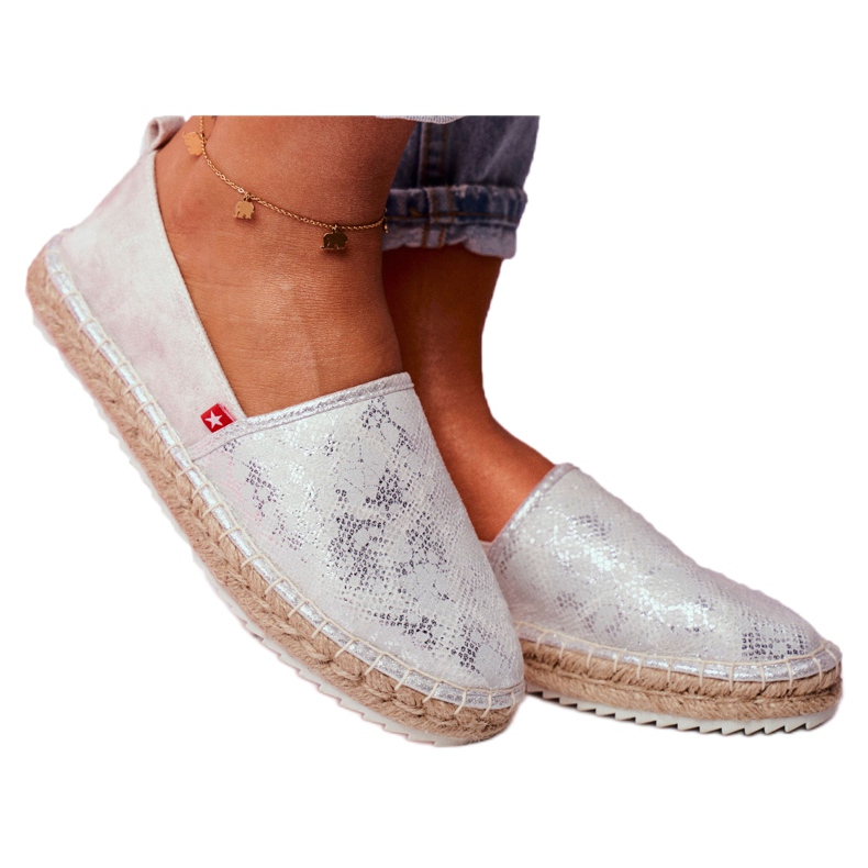Big Star Espadrillas grandi stelle 274A514 argento grigio 2