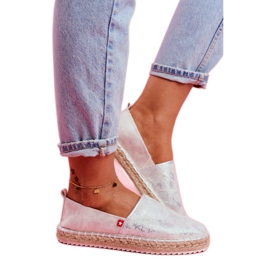 Big Star Espadrillas grandi stelle 274A514 argento grigio 1