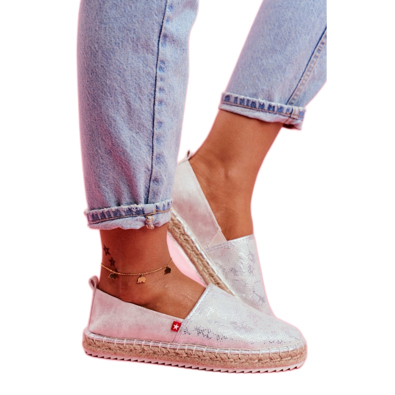 Big Star Espadrillas grandi stelle 274A514 argento grigio 1