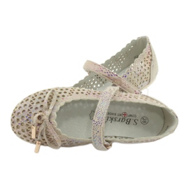 S.Barski Ballerine traforate con velcro Barski Remtro marrone multicolore 5