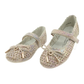 S.Barski Ballerine traforate con velcro Barski Remtro marrone multicolore 3