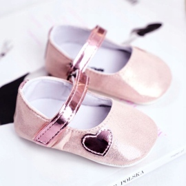 Apawwa Sneakers Bambino Velcro Battesimo Rosa Bellawa 1