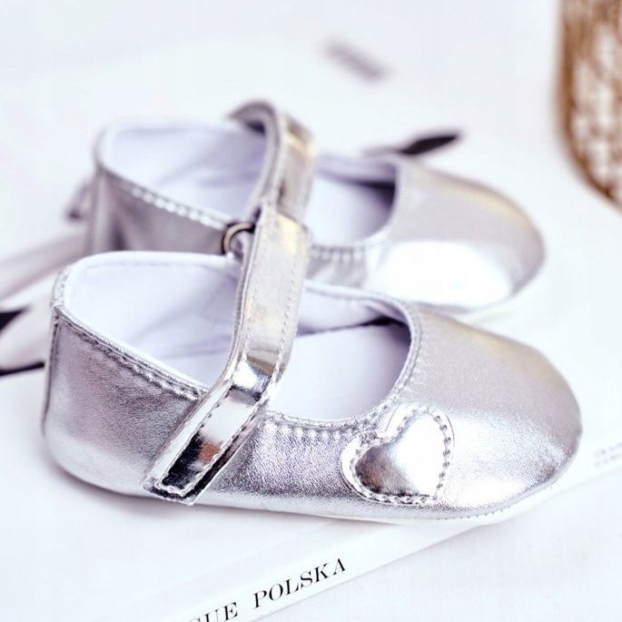 Apawwa Sneakers Bambini con Velcro Battesimo Argento Bellawa grigio 2