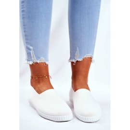 Sneakers Donna Sneakers Slip-on Bianco Grigio 2
