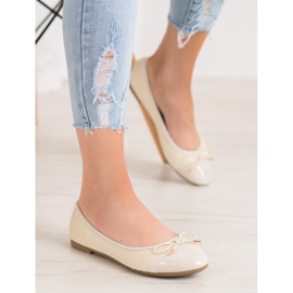 Diamantique Ballerine Con Rete marrone 1