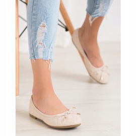 Diamantique Ballerine trapuntate beige 1