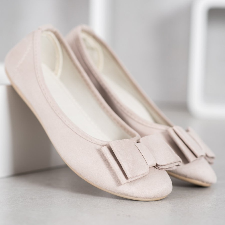 Bona Ballerina alla moda con un fiocco marrone 1