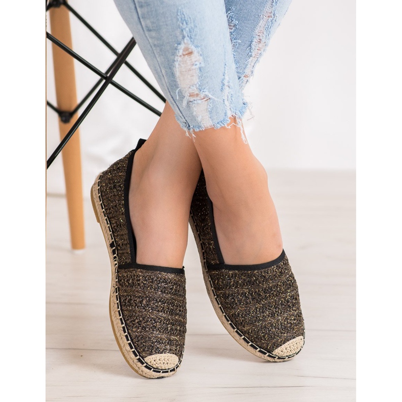 Seastar Espadrillas in tessuto beige nero 2