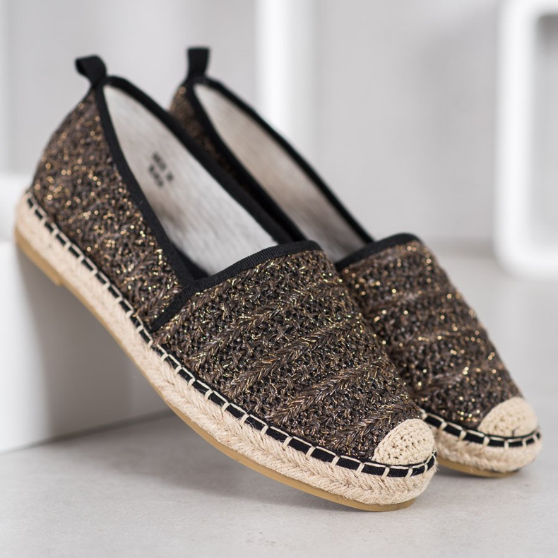 Seastar Espadrillas in tessuto beige nero 1