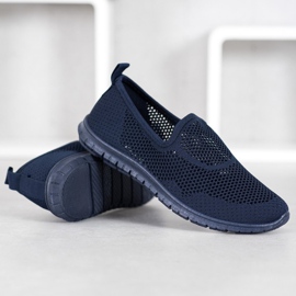 Bona Slipon traforati blu navy blu 1