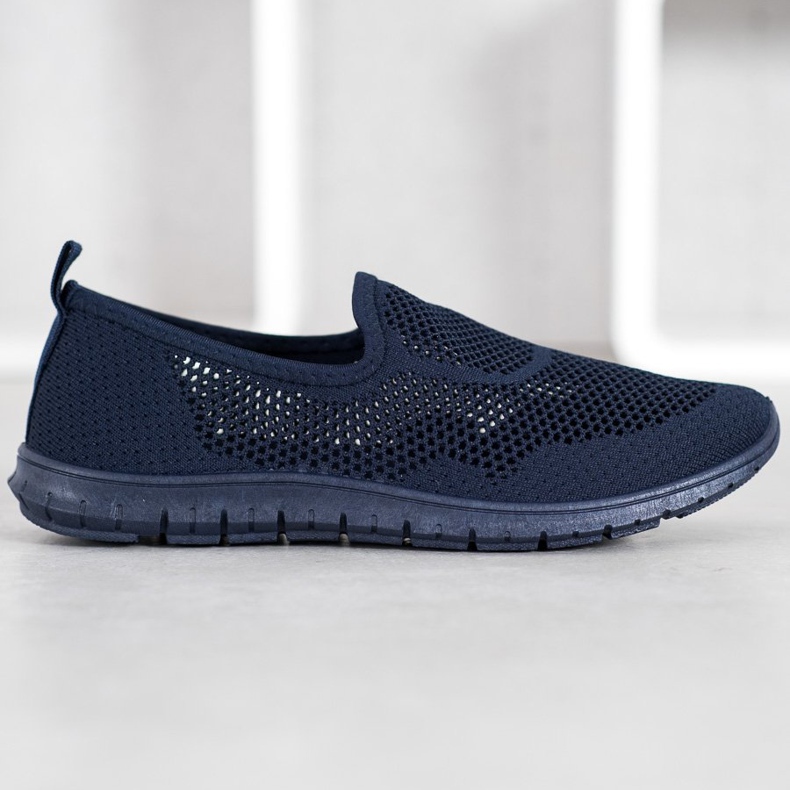 Bona Slipon traforati blu navy blu 2