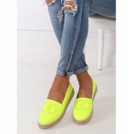 Espadrillas da donna neon T341P Fluorescent Green verde 1