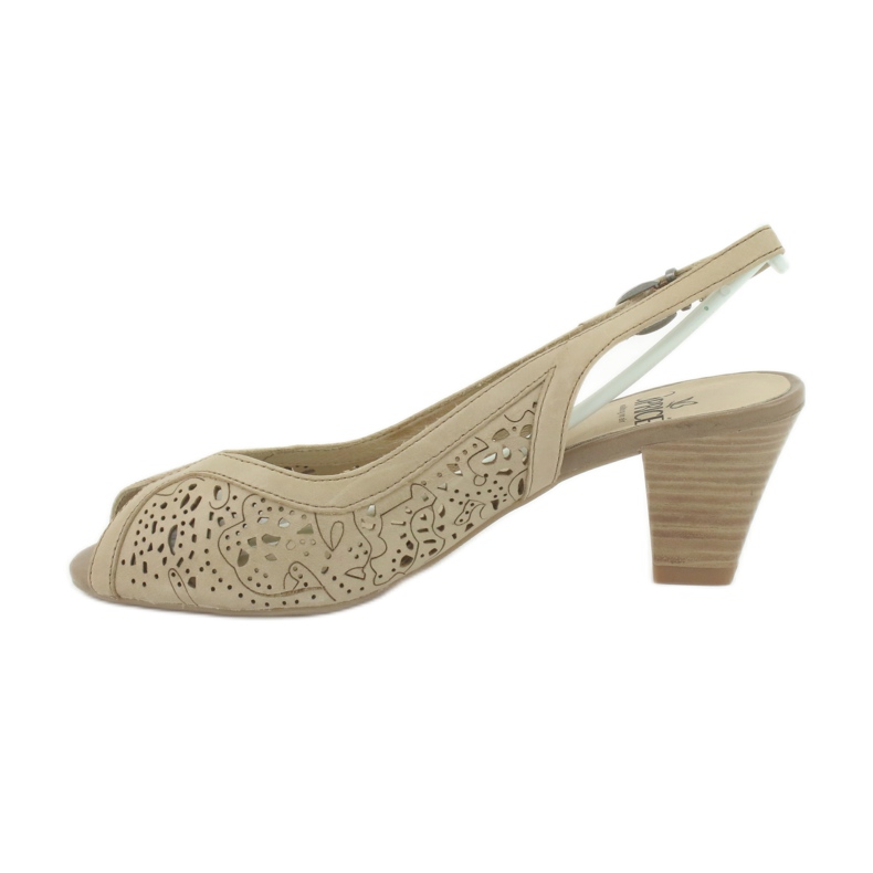 Sandali in pelle traforati Caprice 29606 beige 1