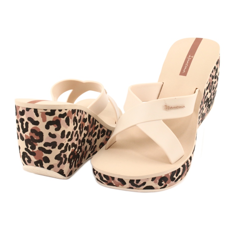 Ipanema 82856 ciabatte con zeppa da donna marrone multicolore 3