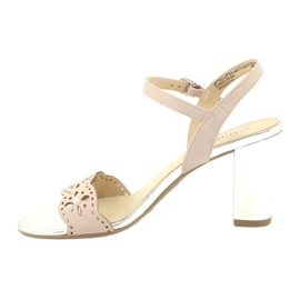 Sandali Caprice scarpe da donna 28303 multicolore rosa 1