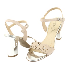 Sandali Caprice scarpe da donna 28303 multicolore rosa 3