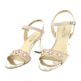 Sandali Caprice scarpe da donna 28303 multicolore rosa 2