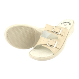 American Club Ciabatte con fibbia americana beige 3