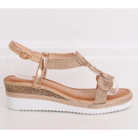 Sandali donna champagne L6628 Champagne multicolore 2