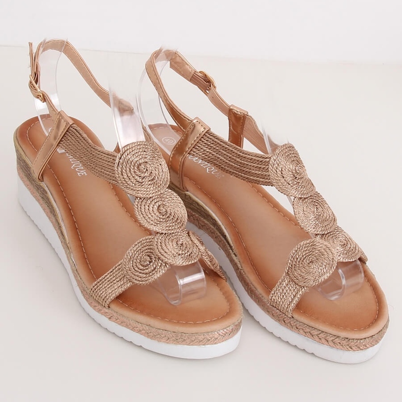 Sandali donna champagne L6628 Champagne multicolore 1