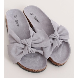 Pantofole in sughero grigie G-580 Grey grigio 1