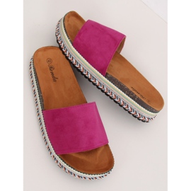 Ciabatte da donna viola BQ-50 Rose Red 1