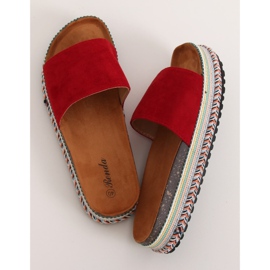 Pantofole rosse da donna rosse BQ-50 Red rosso 1