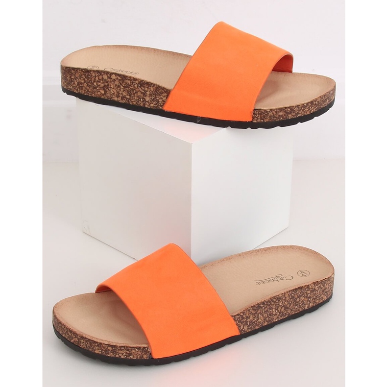 Arancione G-572 Pantofole con suola in sughero arancione arancia 2