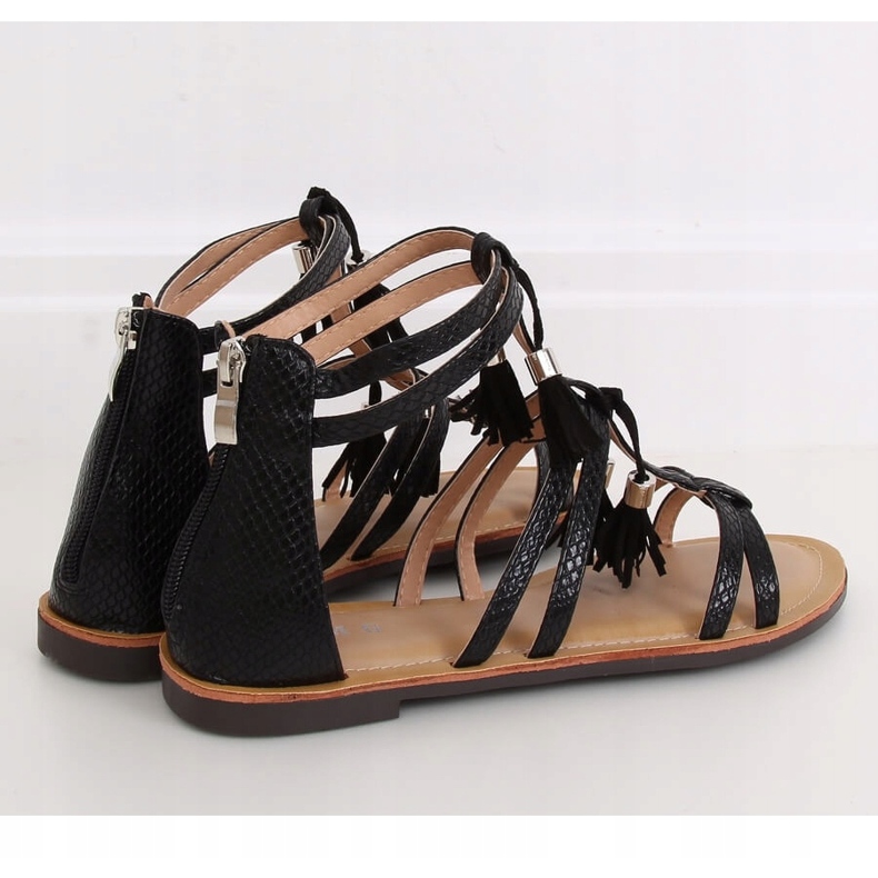 Sandali boho neri JN806 Nero 1