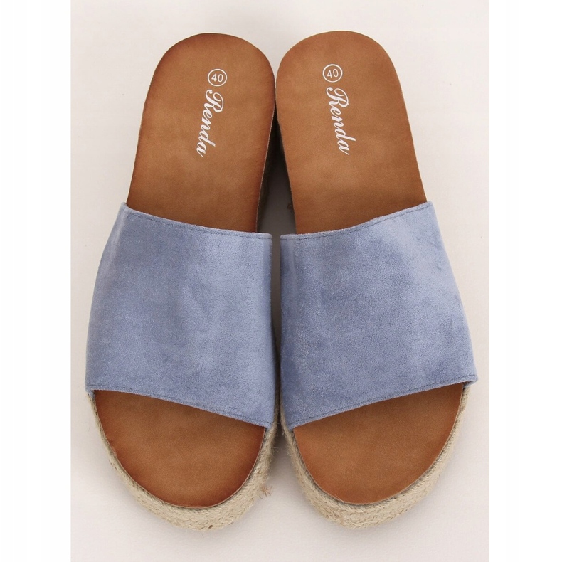 Pantofole espadrillas blu 10-215 Blu 2