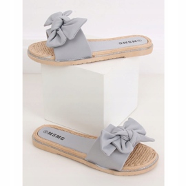 Grigio Pantofole grigie da donna WS9020 Grigio chiaro 1